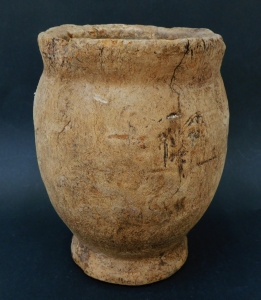 Lot 230 - Ancient wooden vessel - purchased State Wide Auctions 2011 - 22cm H