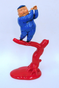 Lot 242 - New Possibility (Blue) Hand painted fiberglass sculpture by Qu Guangci