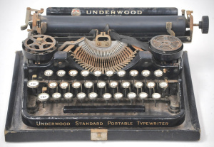 Lot 3 - Underwood Typewriter Company Standard Portable Blank 3 Typewriter, 1920-