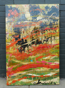 Lot 10 - Jessica Spalding (Active c1990s - 2020s) Large Oil Painting on Board -