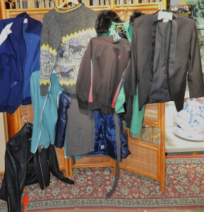 Lot 12 - Lot Clothing incl Puma Track Top, Hell Bunny Coat, Woollen Jumpers