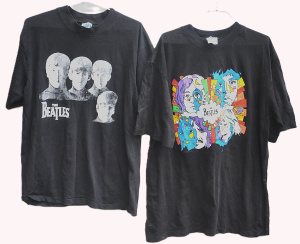 Lot 15 - 2 x Beatles T-Shirts made by The Australian Top Company
