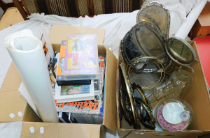 Lot 23 - Large mixed lot of 2 boxes inc large collection of magazines inc Wallpa