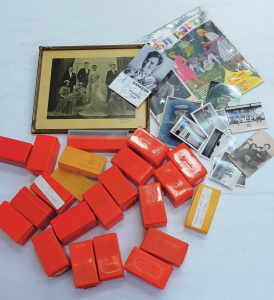 Lot 45 - Box Photographic items inc Vintage Framed Photo, Signed Photos Michael