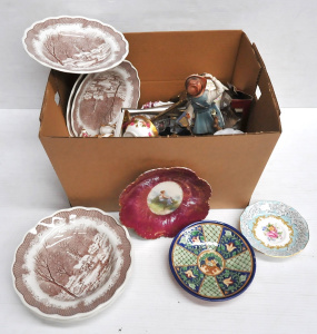 Lot 47 - Boxed lot Mixed inc Royal Albert china, Glass Perfume bottle, China min