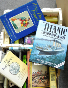 Lot 72 - 2 x Boxes Reference Books inc Australian Historical, Titanic, Royal Dou