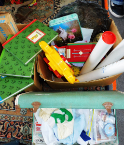 Lot 79 - 3 x Boxes Mixed inc 4 Vol set HC c1965 Walt Disney Books by Grolier Lon