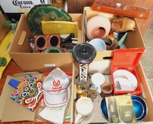 Lot 84 - 3 x Boxes of Mixed Items incl Oriental Items, Assorted Ceramics, Jewell