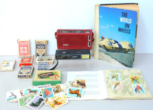 Lot 114 - Group of retro and vintage items inc Nestle's The World on Wheels card