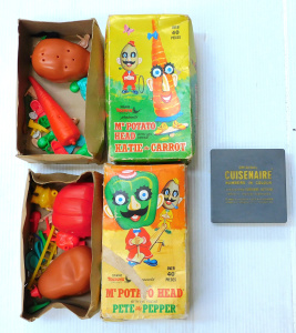 Lot 115 - 3 x Vintage Australian toys inc 2 x Boxed 1960s Mr Potato Head with Fr
