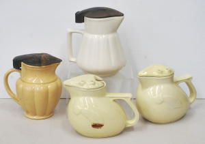 Lot 185 - 4 vintage ceramic Electric Jugs inc 2 x 1930s Nilsen Kookaburra one wi