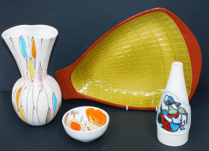 Lot 212 - Group of retro Italian and Swedish ceramics inc Desimone bowl, vases,