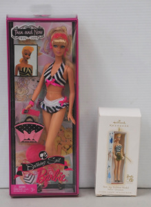 2 pces Boxed inc c2008 Barbie - celebration Then and Now 1959-2009 - wearing two