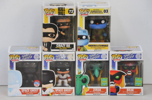 6 x Boxed Pop Vinyl Figures inc Zorak, 2 x Space Ghost, Brak, Crazy 88 & Fra