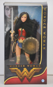 Boxed Wonder Woman - Mattel Barbie Collector Black Label approx 29cm H