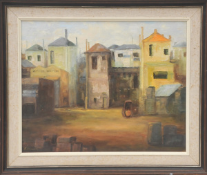Jean Plozza (Active c1970s - 90s) Framed Oil Painting on Canvas - Behind the Faa