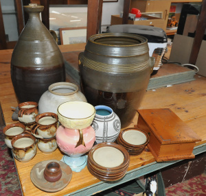 Lot of Australian Pottery incl Pots by Edinborough Bendigo Pottery, Diana Potter