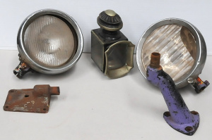 Lot 53 - Pair of Vintage Headlights from Double Decker Bus Used in Neighbours w