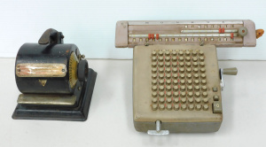 Lot 96 - 2 vintage office machines - GW Todd & Co Protecograph Model H mecha