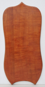 Lot 114 - Large Fiddleback hardwood Plaque - Honor board 82cm H x 39cm W