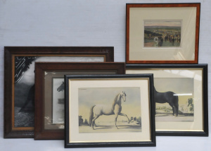 Lot 136 - Group lot - Vintage Horse themed Pictures - Framed 1920s Photograph 'T