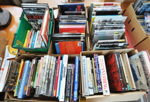 5 x Boxes Assorted Books incl Australian History, Military, Automobile, Photogra