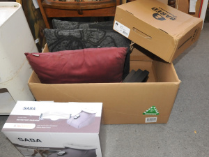 Lot 35 - Box Lot of incl Bared Footwear Black Rubber Ladies Boots, Boxed Heated