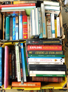 Lot 62 - 2 x Boxes Books inc Reference Books - Love of Trains, The Military Stra