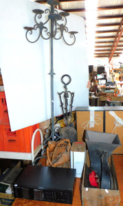 Lot 65 - Mixed lot inc quality Nakamichi BX-2 cassette player, tall wrought iron