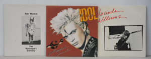Lot 100 - 3 x Vintage Vinyl LP Records incl Billy Idol Whiplash Smile, Tom Morto