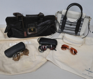 Lot 139 - Group lot Designer inc 2 x leather bags - Victoire Paris black &