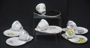 Lot 142 - Group of 6 Royal Albert tennis sets with floral patterns inc Primrose,