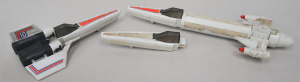 Group lot - Vintage c1979 Mattel Battlestar Galactica Toys - Colonial Viper, Ste