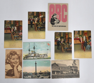 Lot 29 - Small lot - Mixed vintage Postcards & Ephemera - HMS Majestic (1st