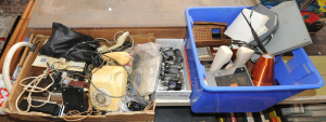 Lot 50 - 2 x Boxes of Vintage & Mixed Electrical Goods incl Vacuum Tubes, Ro