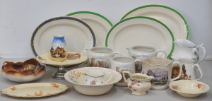 Lot 77 - Group lot vintage China mostly English inc Meakin Sweet Nell pedestal c
