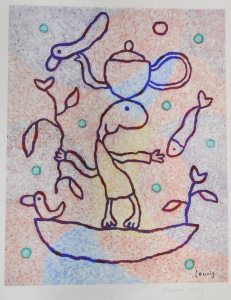 Lot 83 - Michael Leunig (1945 - 2024) Unframed Hand signed Print - Life Boat - s