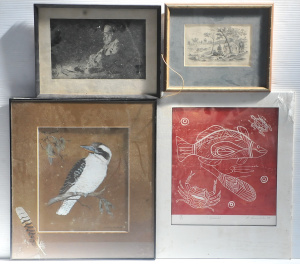 Lot 132 - Group lot - Australian Paintings & Prints - Suzanne Eberte Gouache