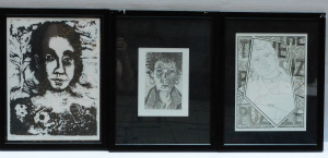 Lot 136 - 3 framed, signed and numbered works on paper by David Thomas, Lisa Pat