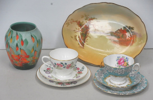 Lot 177 - 4 pces inc Royal Doulton Series Ware Oval Bowl, Wedgwood & Royal A