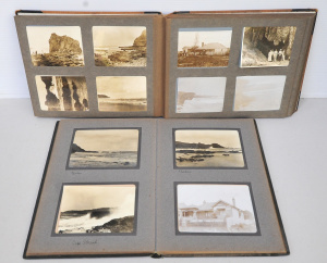 Lot 195 - 2 albums of late 19thC and early 20thC photographs at various location