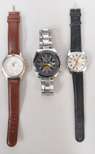 3 Vintage & Modern Mens watches inc 2 x Citizens Quarts & Lator Automati