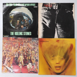 4 x The Rolling Stones Vinyl LP Records incl Goat Head's Soup, Sticky Fingers, H