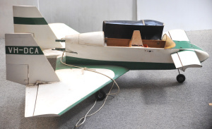 Lot 38 - Large RC balsawood scale model of a VariViggen aeroplane with retractab
