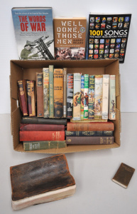 Lot 61 - Box lot of vintage and modern books inc 1st Ed Biggles and the Missing