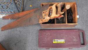 Lot 63 - Lot of Vintage Mixed Tools & Hardware incl Screwdriver Set, Heavy M