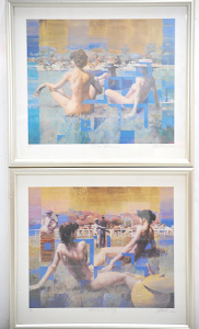 Lot 109 - Charles Billich (1934 - ) Pair Framed signed Ltd Ed Prints - Victoria