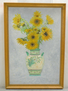Lot 111 - Perry Fletcher (Active c1990 - 2020s) Large Gilt Framed Oil Painting -