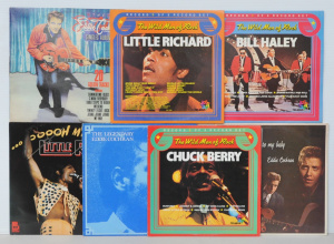 Lot 130 - Group of vintage Rock'n'roll vinyl LP records inc Little Richard, Eddi