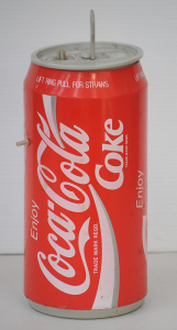 Lot 135 - Retro Coca-Cola POS straw dispenser - 31cm H